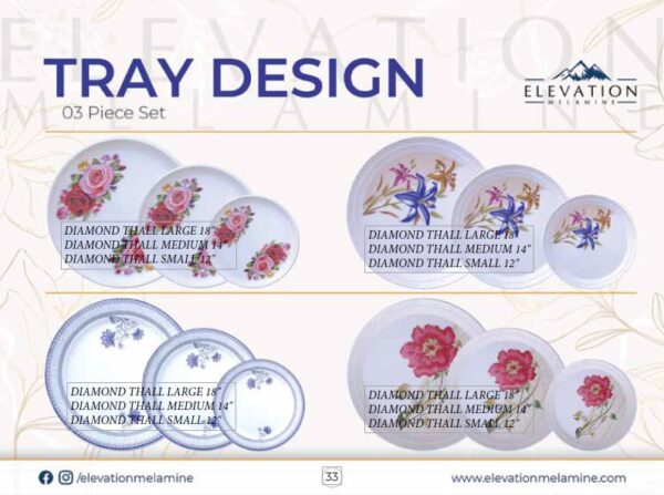 Diamond thall 3 pieces set